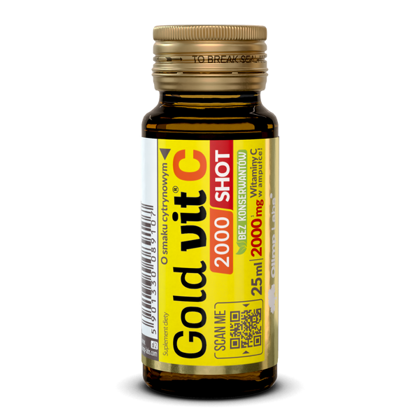 Vitamina C lichida 2000 shot - Forte Gold | Olimp Labs | 25ml (aroma lamaie) (9 shot-uri, 18 portii!)