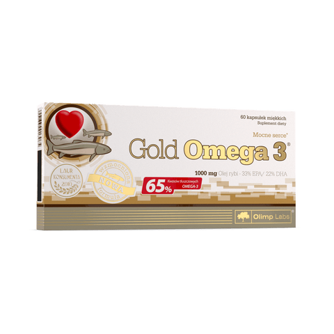 Omega 3 Gold capsule din ulei de peste (65%) 1000 mg | Olimp Labs