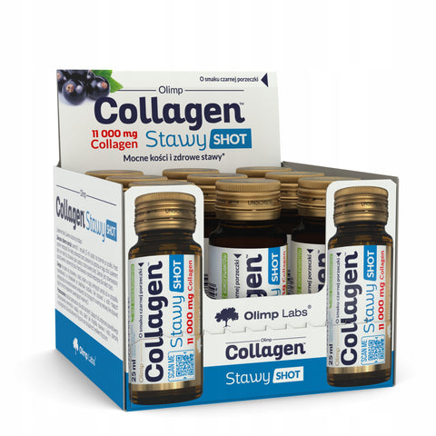 Colagen pentru articulatii | Olimp Sport Nutrition | Colagen hidroliza (aroma coacăze negre) | 9 fiole (9 porții)