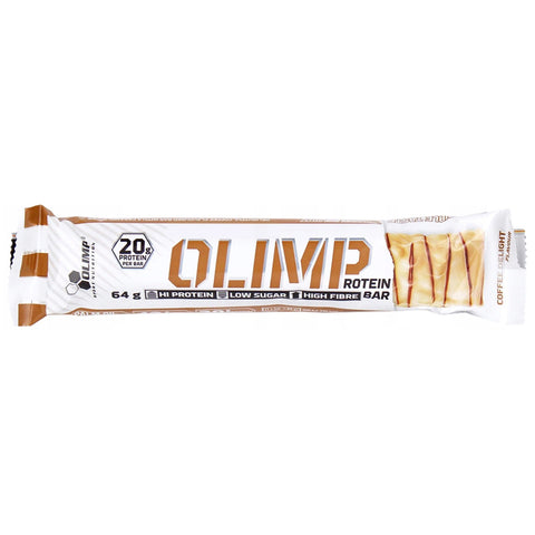 Batoane proteice | Olimp Sport Nutrition Protein Bar Coffee delight (20g proteine/baton), aroma unt de arahide, 12 buc x 64g